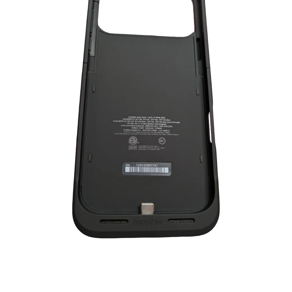 Pp3-O Mophie Juice Pack Battery Case for Apple iPhone 17 Pro Max - Black